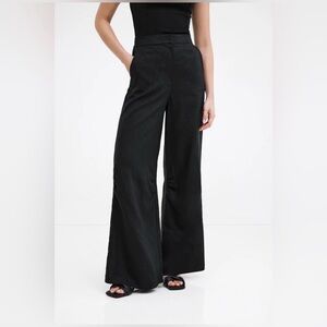 Marcella New York Linen Wide Leg Pants XS | Coastal European Pull On Minimalist